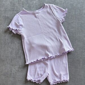 Two piece ribbed set